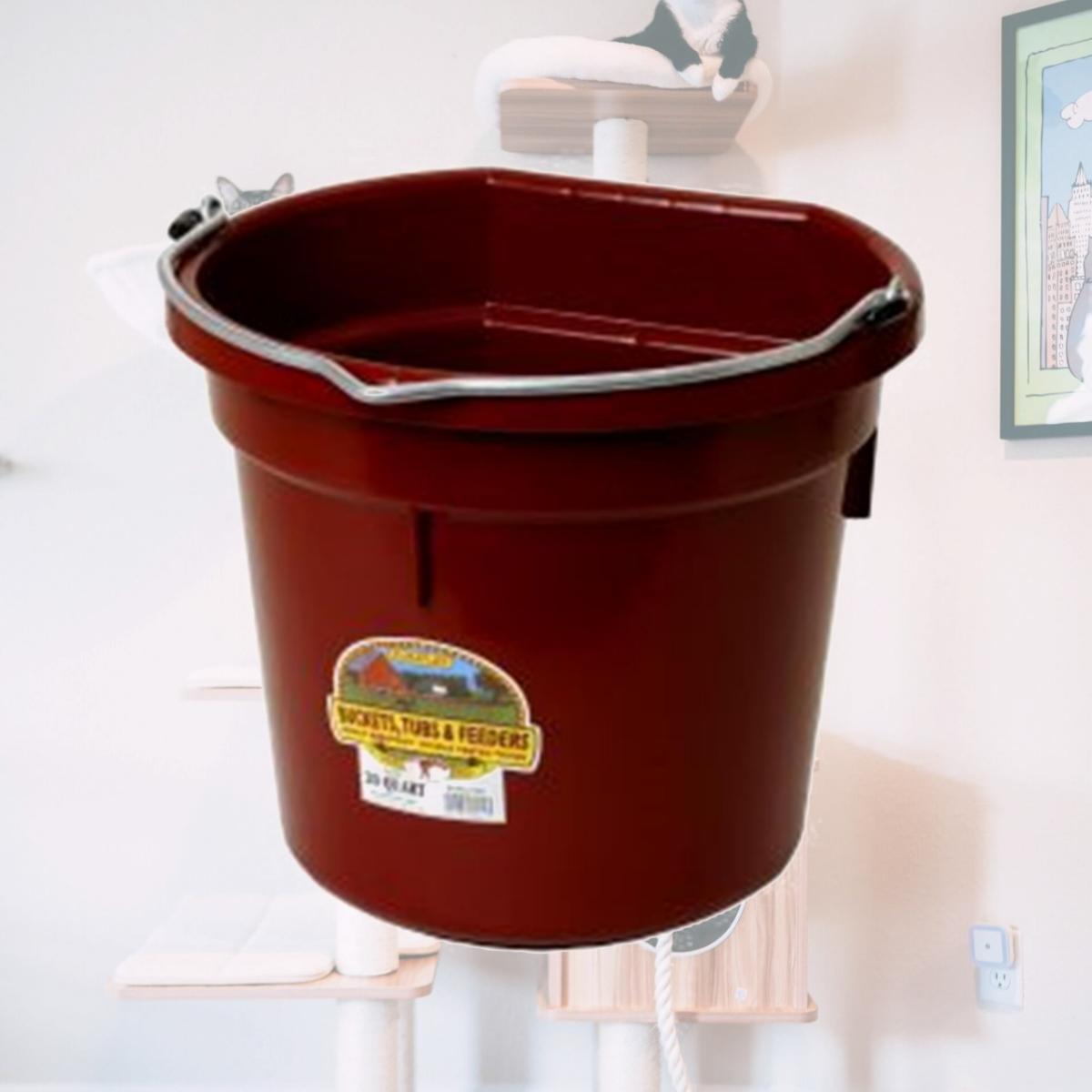 Picture of Miller P20FBBURGUNDY 20 qt. Little Giant Plastic Flat Back Bucket, Burgundy