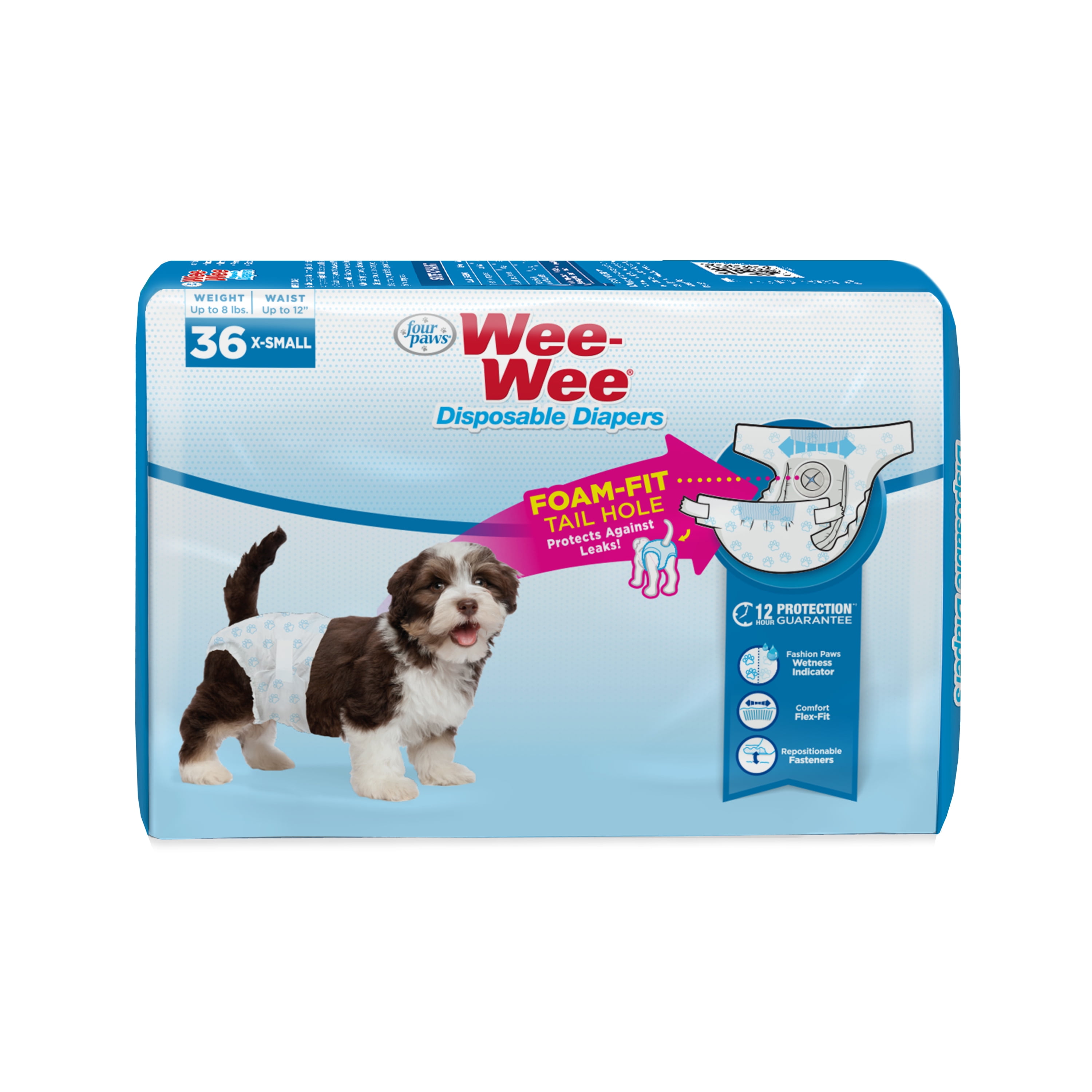 Picture of Four Paws Products 100534950 Wee-Wee Disposable Diapers - 36 Count