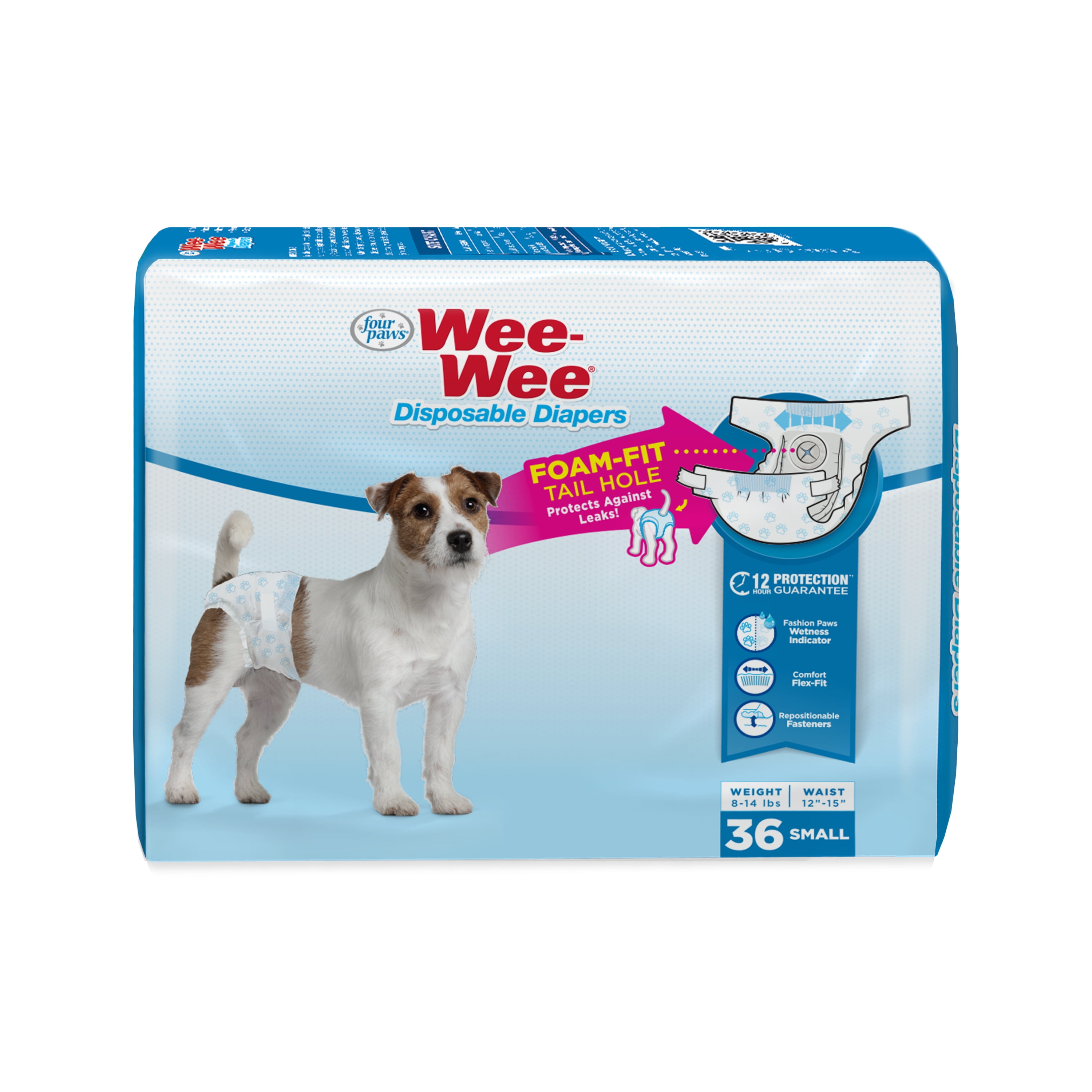 Picture of Four Paws Products 100534951 Wee-Wee Disposable Diapers - 36 Count