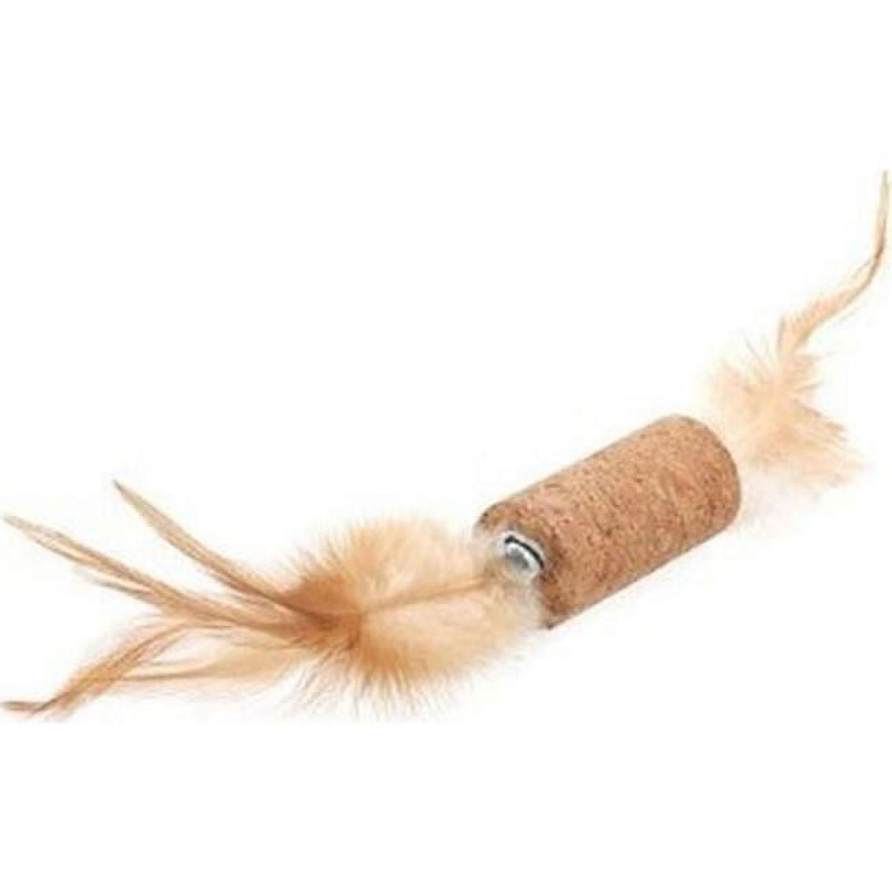 Picture of Ware Dog & Cat 10237 Rollin Feather Cork Toy
