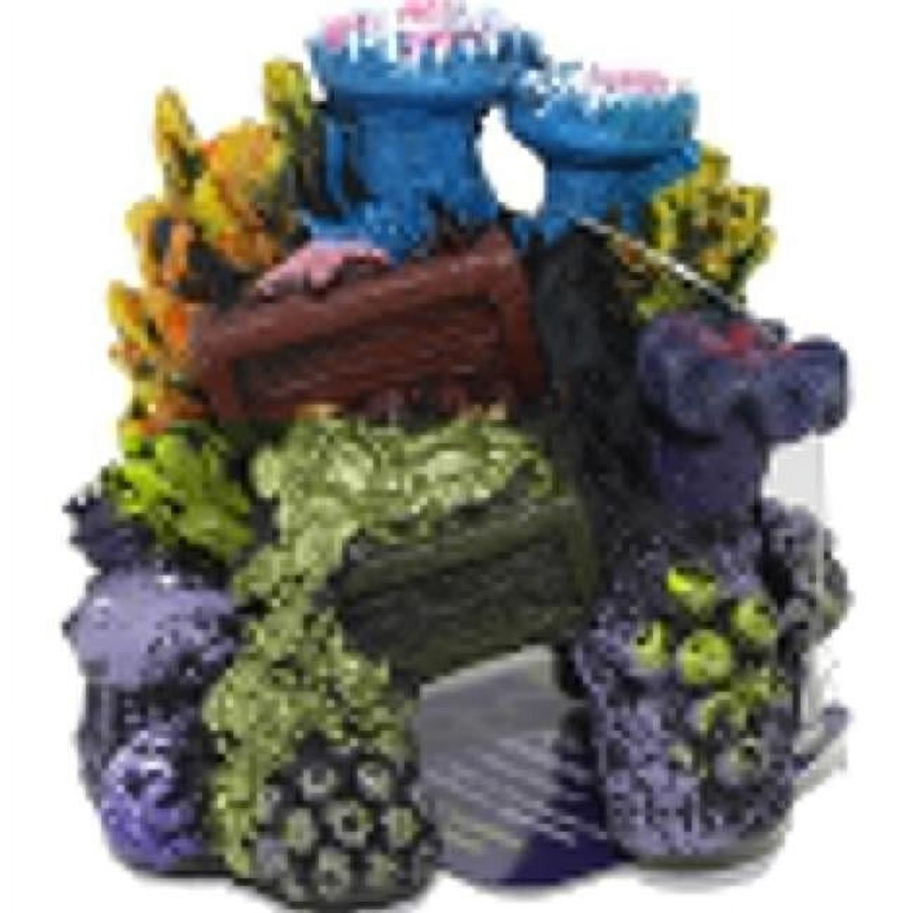 Picture of Blue Ribbon Pet Products EE-1907 3 x 2.5 x 2.75 in. Exotic Environments Lost Treasure Reef