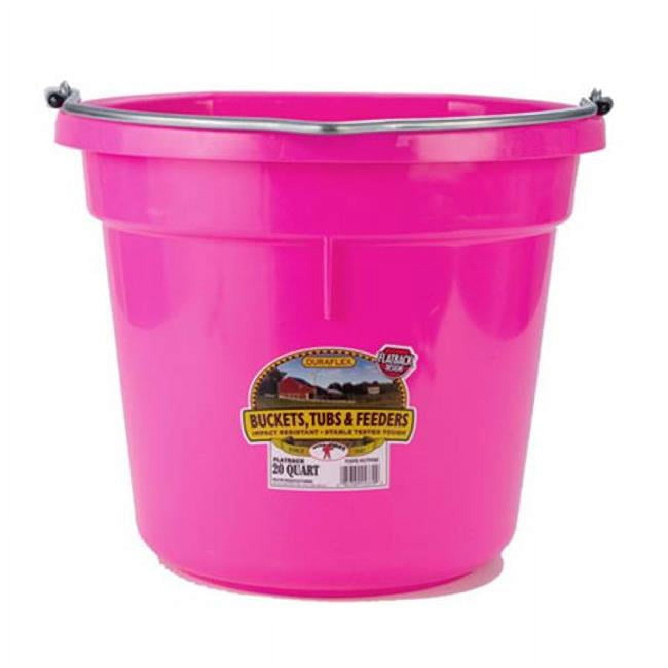 Picture of Miller P20FBHOTPINK6 Little Giant Plastic Flat Back Bucket - 20 Quart