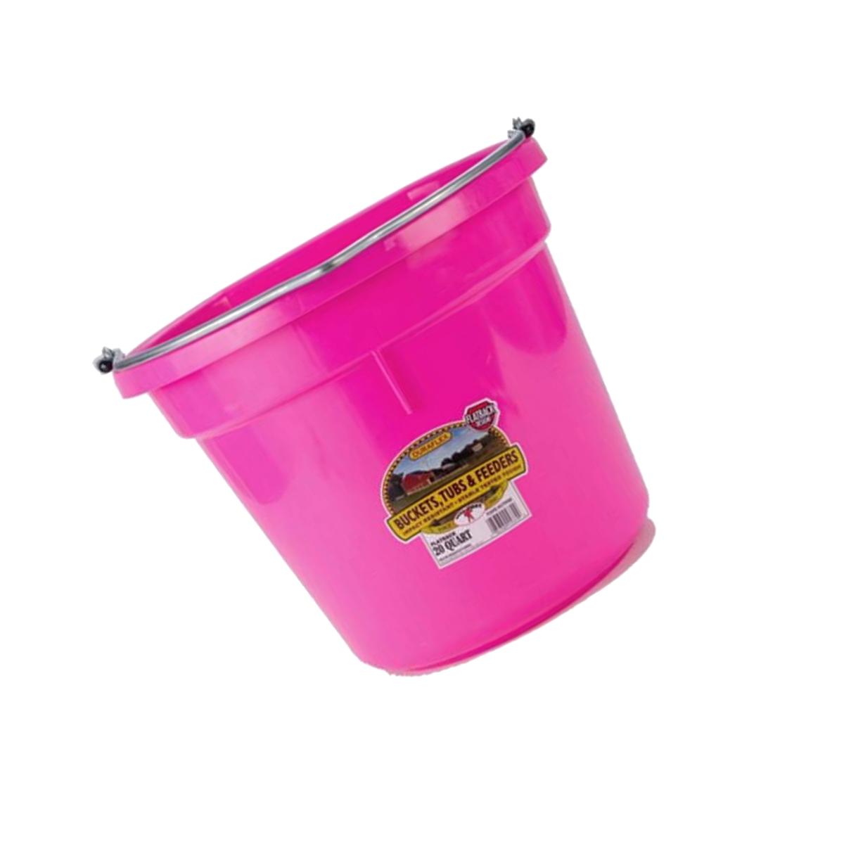 Picture of Miller P20FBHOTPINK6 Little Giant Plastic Flat Back Bucket - 20 Quart