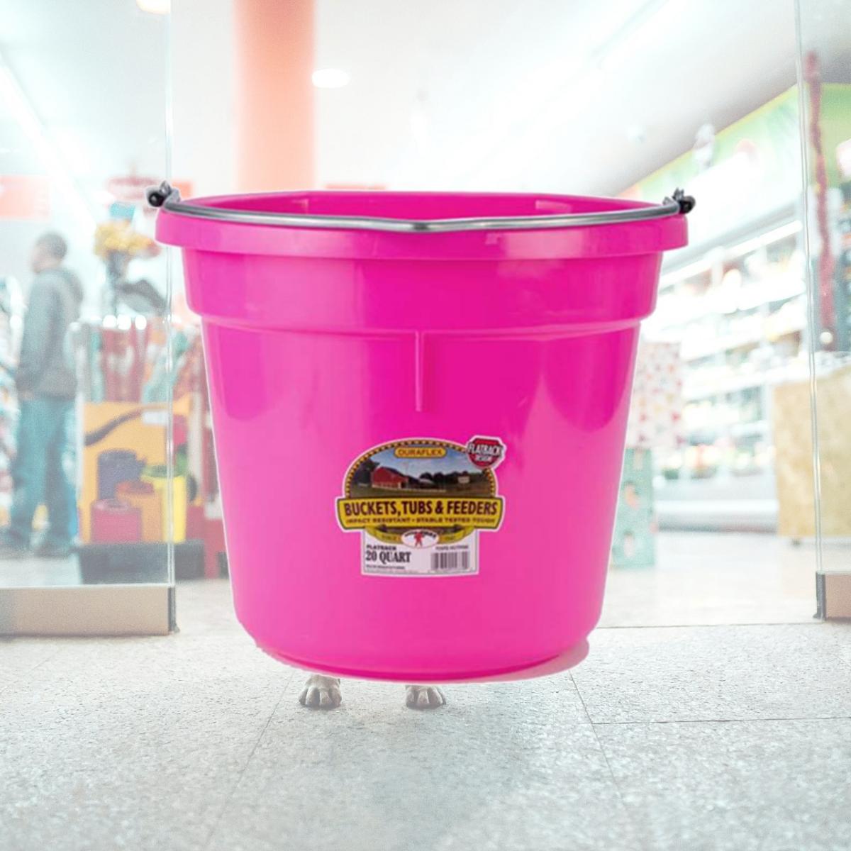 Picture of Miller P20FBHOTPINK6 Little Giant Plastic Flat Back Bucket - 20 Quart