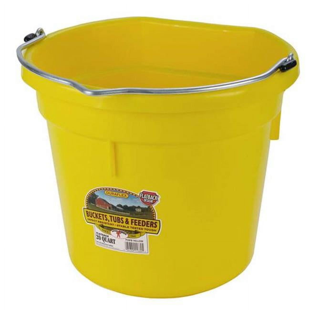 Picture of Miller P20FBYELLOW6 Little Giant Plastic Flat Back Bucket - 20 Quart