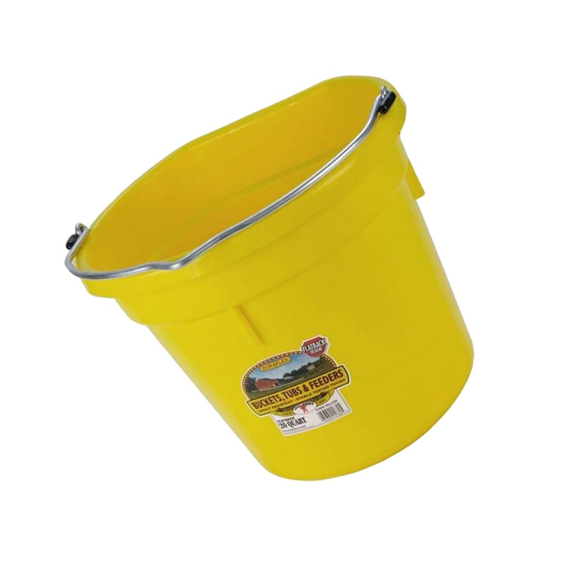 Picture of Miller P20FBYELLOW6 Little Giant Plastic Flat Back Bucket - 20 Quart