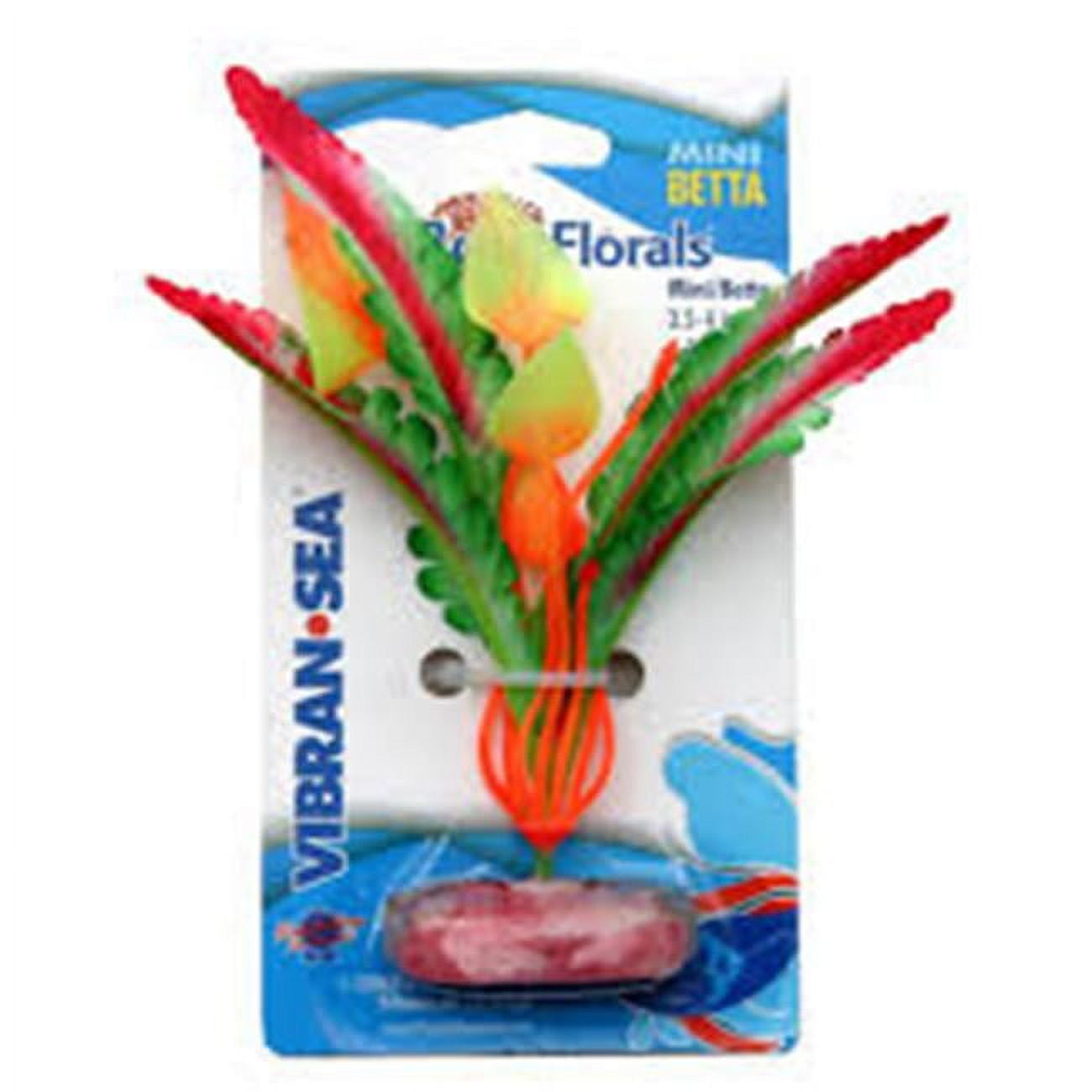 Picture of Blue Ribbon Pet Products CB-130-RD Mini Colorburst Florals Ferndale Silk Style Plant&#44; Red