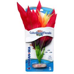Picture of Blue Ribbon Pet Products CB-334-RD Colorburst Florals Crispus Silk Style Plant&#44; Red - Medium