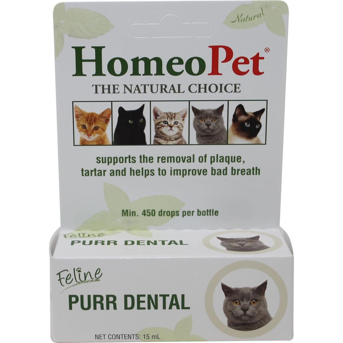Picture of Homeopet 14750 15 ml Feline Purr Dental Relief for Pet