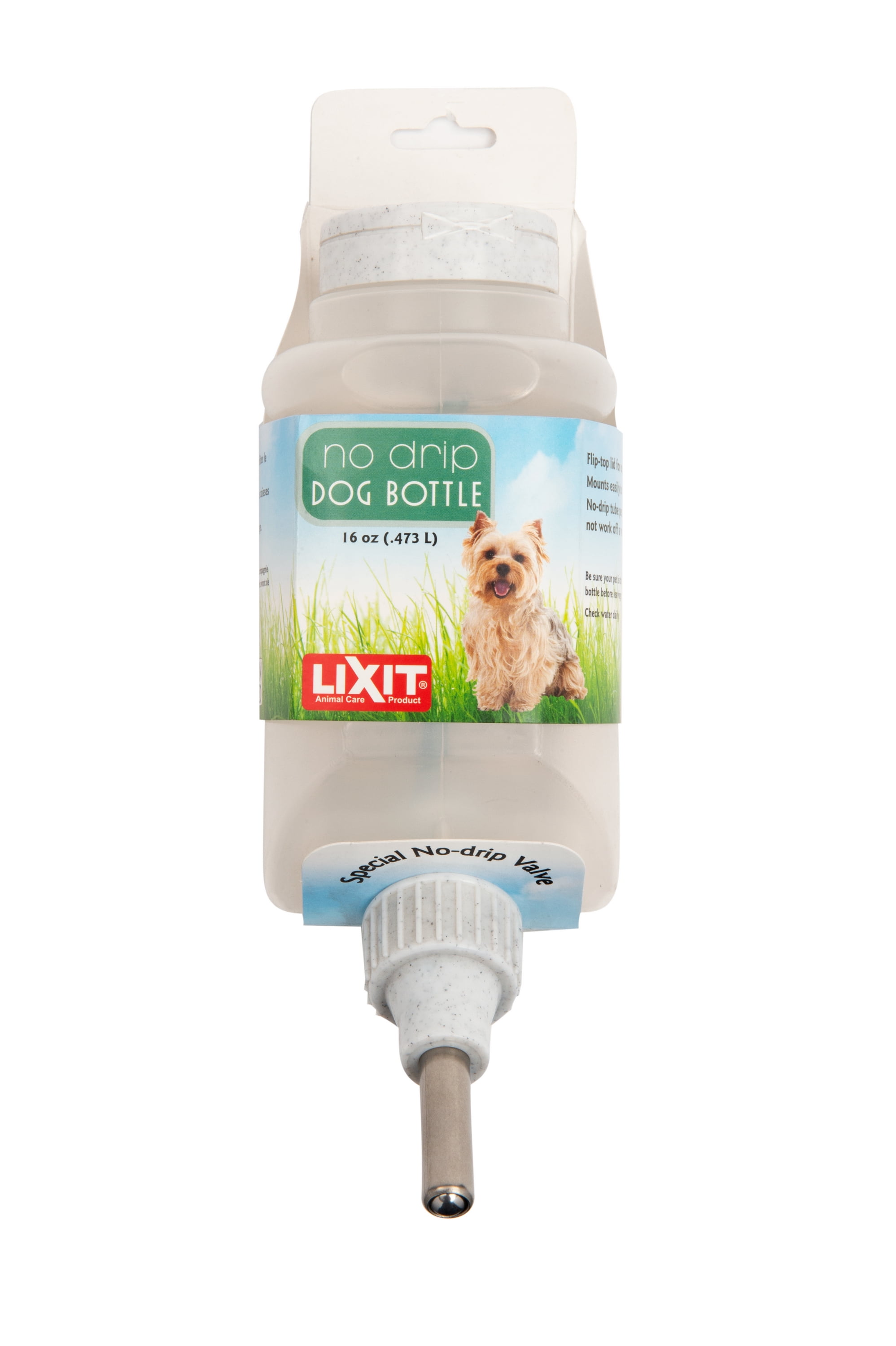 Picture of Lixit 30-0697-036 16 oz Flip Top No Drip Dog Water Bottle for Dogs