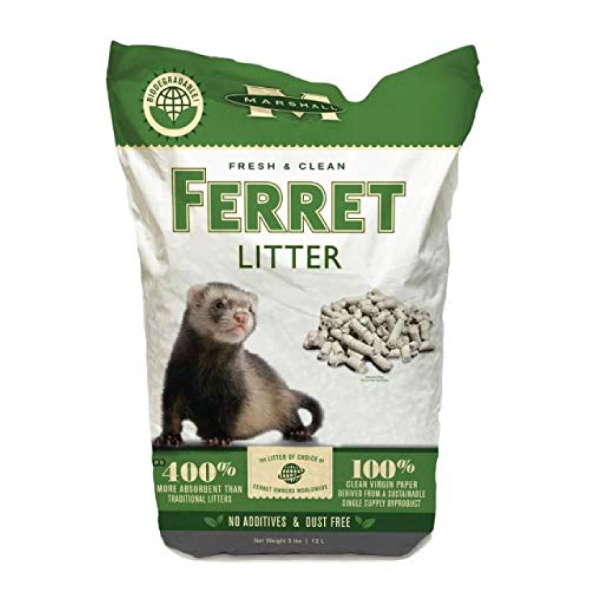Picture of Marshall Pet Products FG-482 20 lbs Fresh & Clean Ferret Litter&#44; White