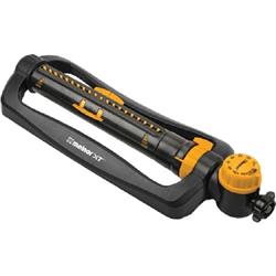 3900 sq. ft. Turbo Oscillating Sprinkler with Integrated Timer, Black & Yellow