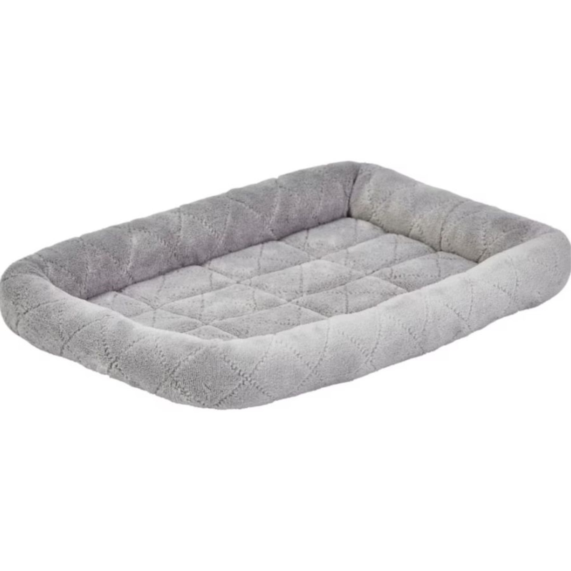 Picture of Midwest Homes for Pets 40218-DSGY 18 in. Quiet Time Diamond Stitch Bed with Elastic Bands&#44; Grey
