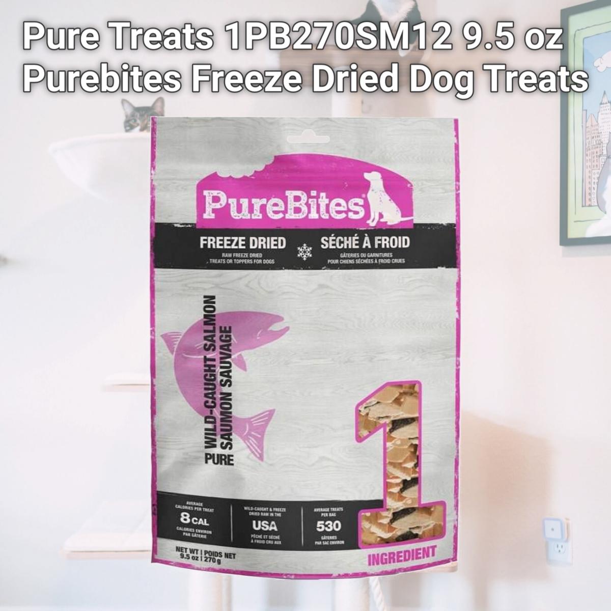 Picture of Pure Treats 1PB270SM12 9.5 oz Purebites Freeze Dried Dog Treats
