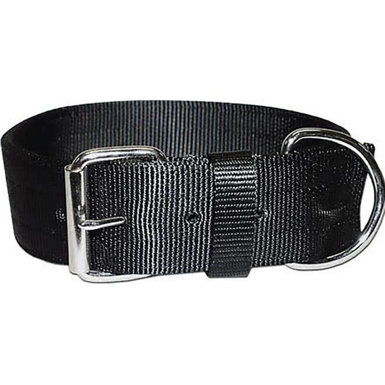 Picture of Leather Brothers 200N-BK21 2 x 21 in. Bravo 2 Ply Nylon Dog Collar, Black