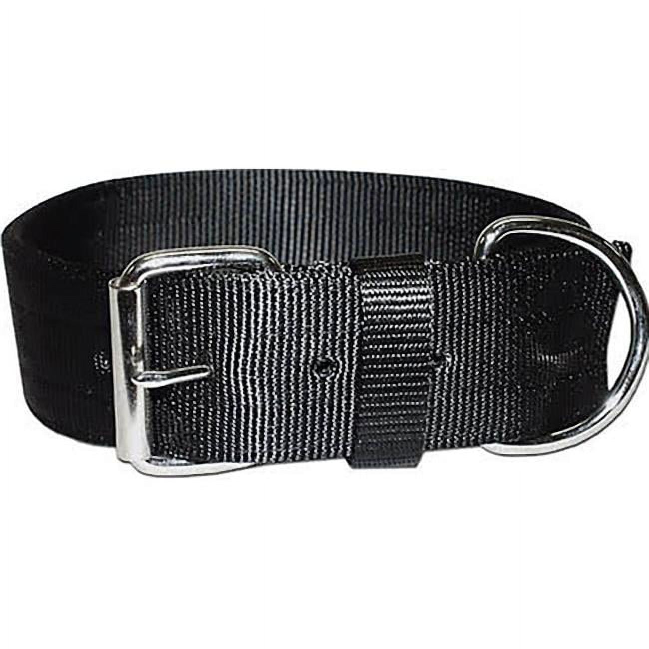 Picture of Leather Brothers 200N-BK25 2 x 25 in. Bravo 2 Ply Nylon Dog Collar, Black