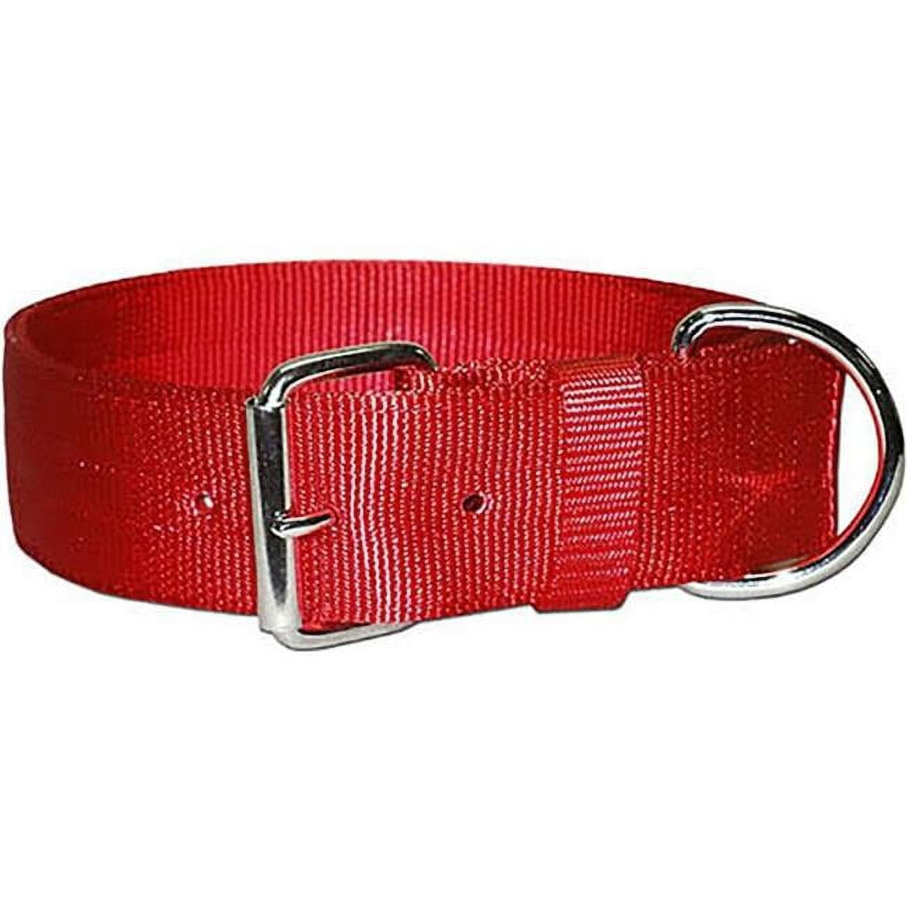 Picture of Leather Brothers 200N-RD25 2 x 25 in. Bravo 2 Ply Nylon Dog Collar, Red