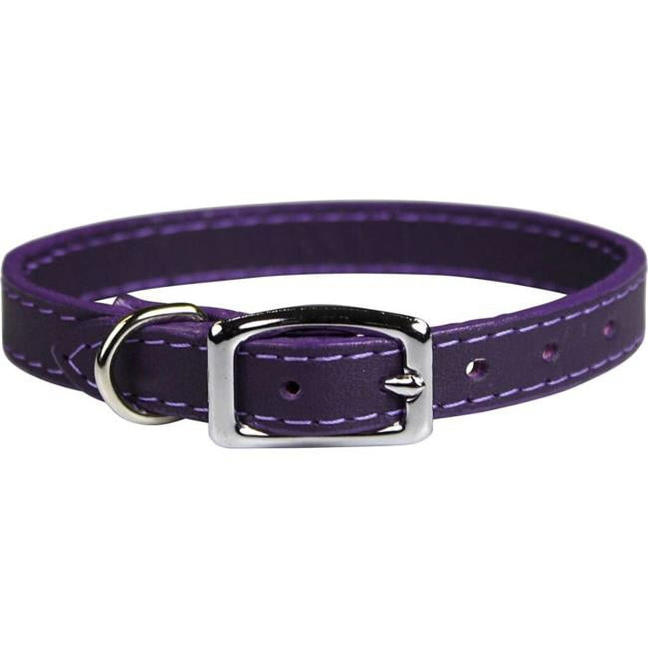 Picture of Leather Brothers 3832-PR 0.37 x 9-11 in. Pocket Pups Leather Collar, Purple