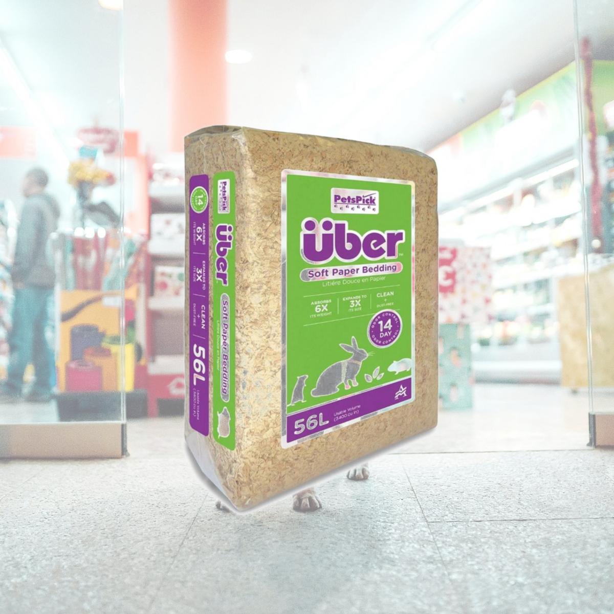 Picture of American Wood Fibers 801000-3400PBUBPK35 56 Litre Uber Soft Paper Pet Bedding