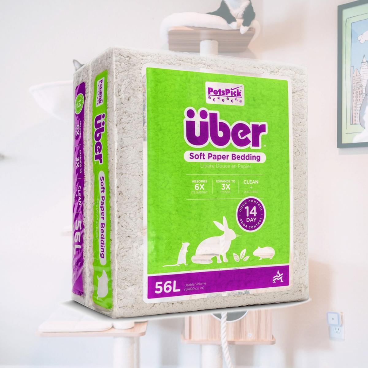 Picture of American Wood Fibers 801000-3400PWUBPK35 56 Litre Uber Soft Paper Pet Bedding