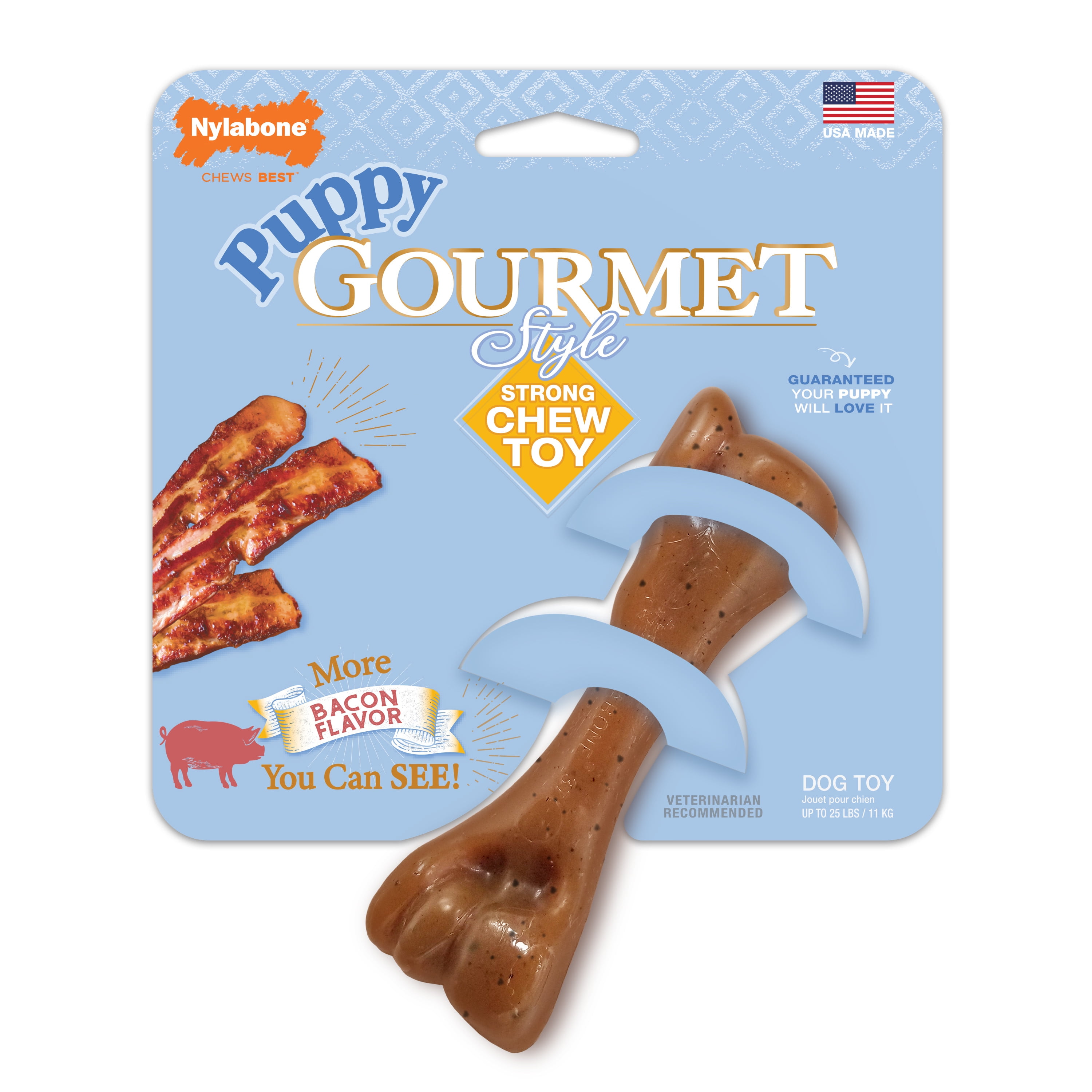 Picture of TFH Publications NPGF202P Puppy Gourmet Style Strong Chew Femur Toy - One Size