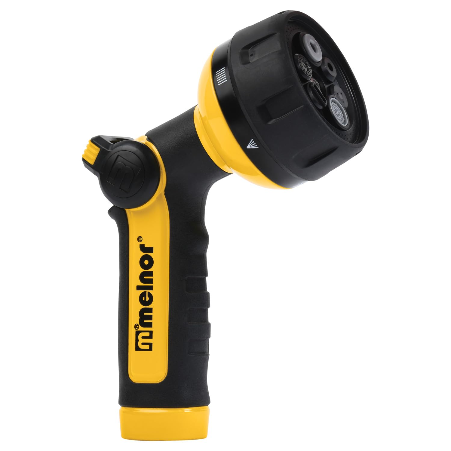 76700 Vortex 6 Pattern Thumb Control Nozzle, Black & Yellow