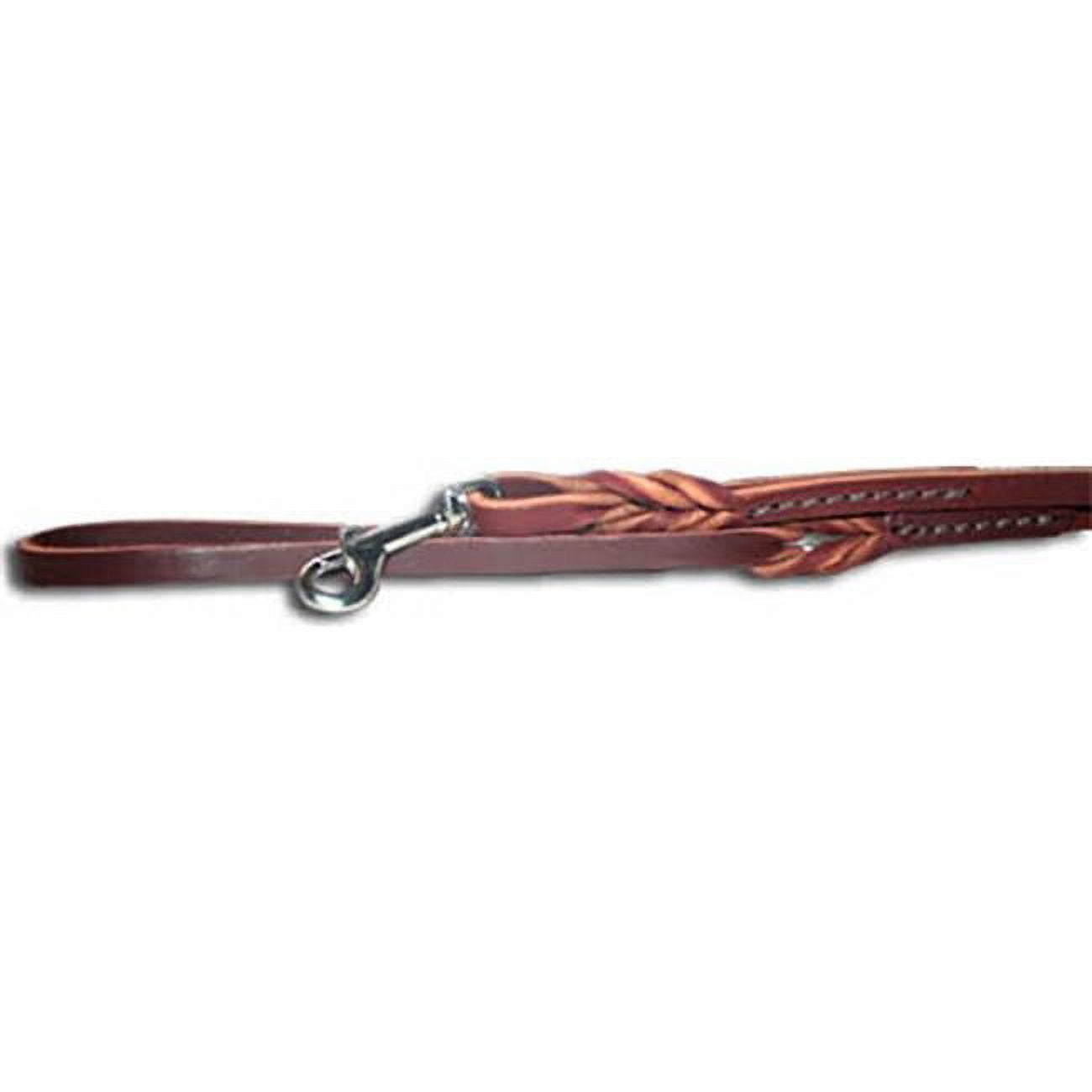 Picture of Leather Brothers TL38BT-4BU 0.375 in. x 4 ft. Omnipet Latigo Twist Lead, Burgundy