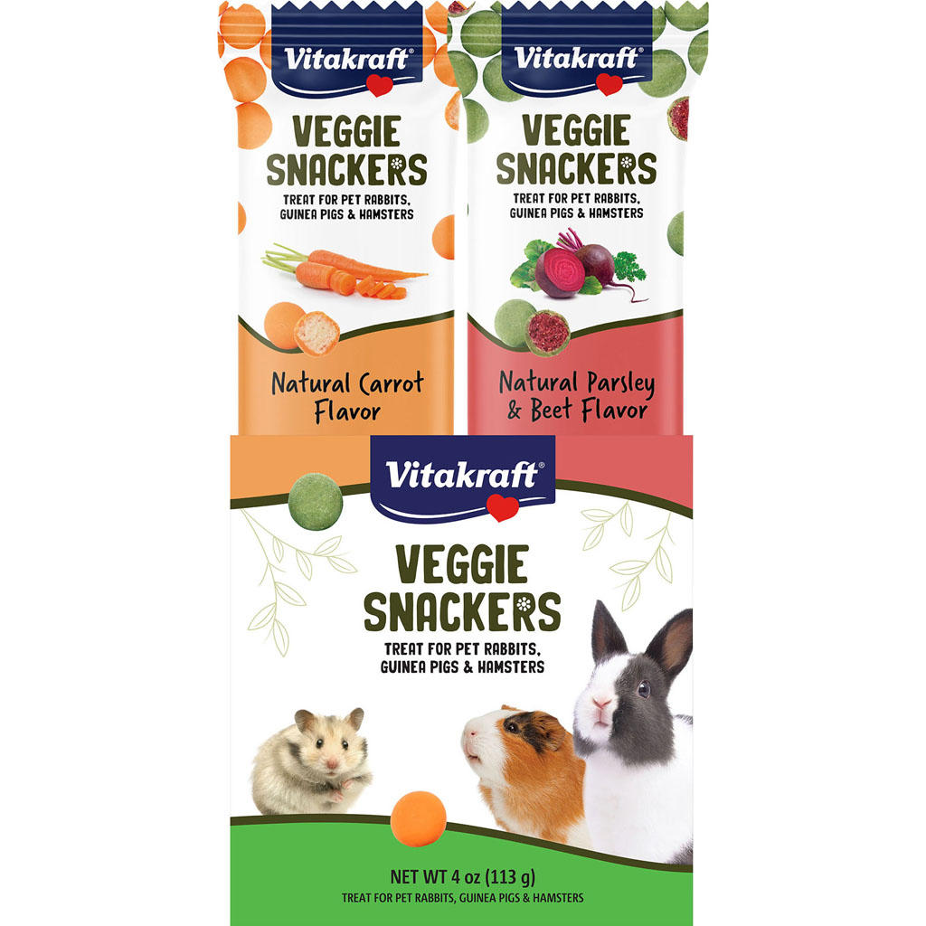 Picture of Vitakraft 57935 4 oz Veggie Snackers Treat for Rabbit Guinea Pig - Case of 14
