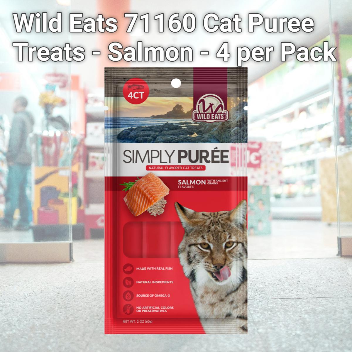 Picture of Wild Eats 71160 Cat Puree Treats - Salmon - 4 per Pack