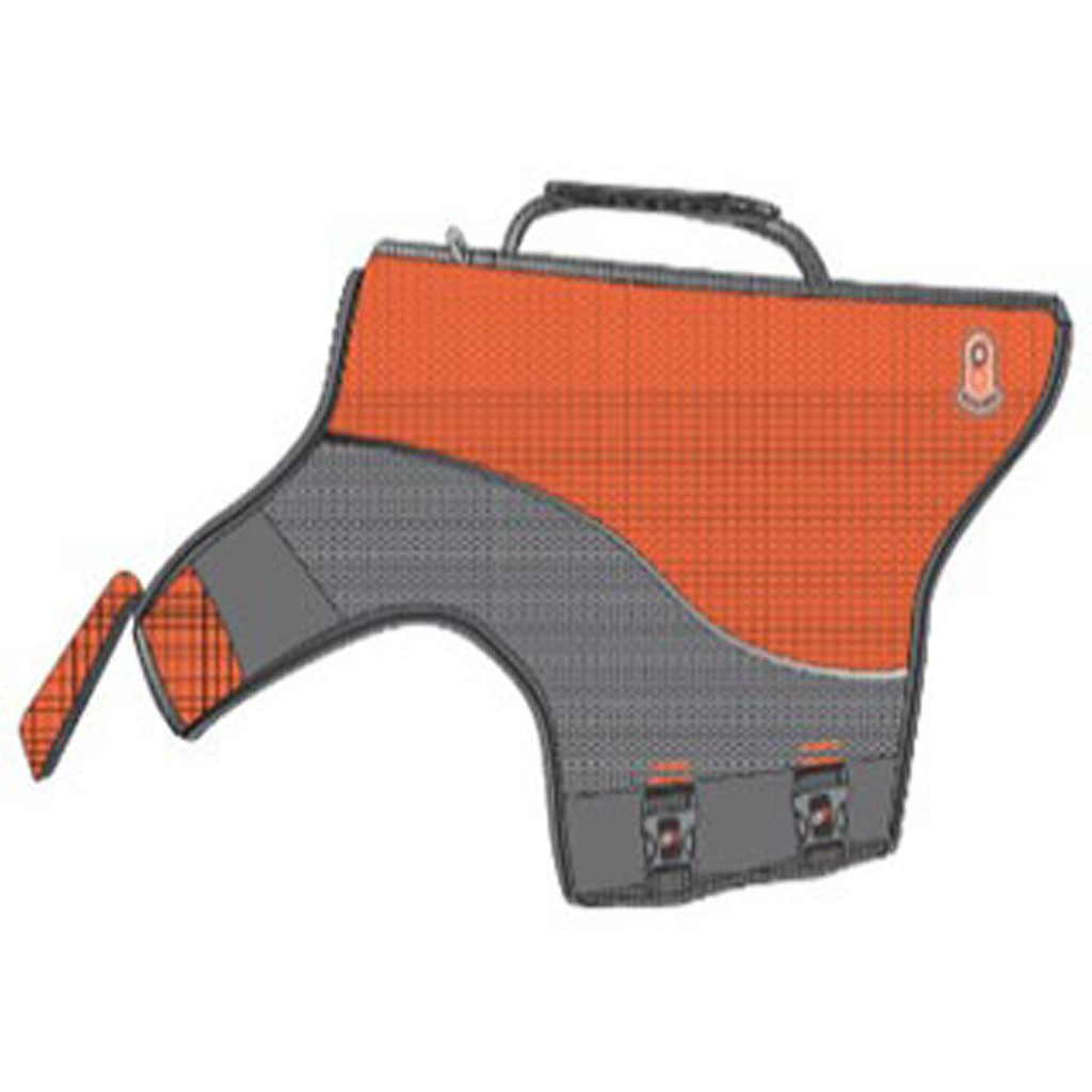 Picture of Goo-Eez GZ1057 ORANGE 2XS Dog Life Vest - Orange & Grey - 2XS - Case of 12