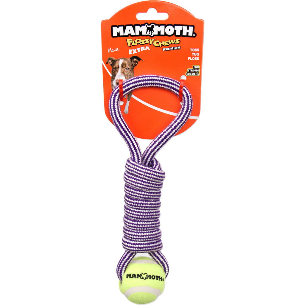 53508F 10 in. Extra Twister Pull Tug with Mini Ball - Multi Color - Case of 96