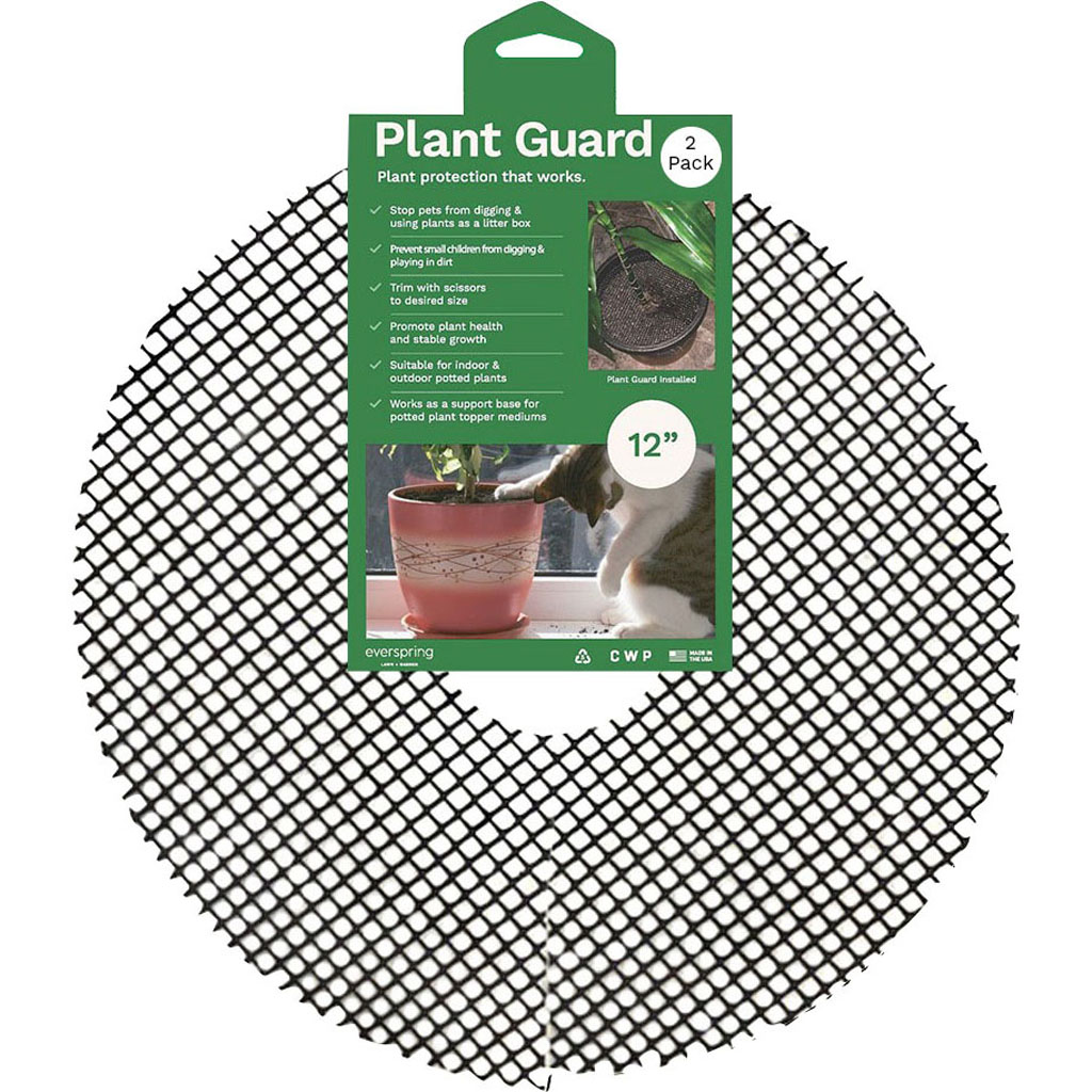 PG-1202 12 in. Plant Guard - Black - 2 per Pack - Case of 25