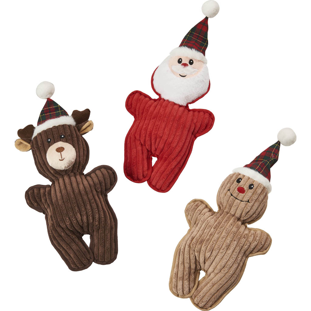 Picture of Spot 58373 14 in. Holiday Buffalo Buddies Dog Toys - Assorted Color - Case of 48