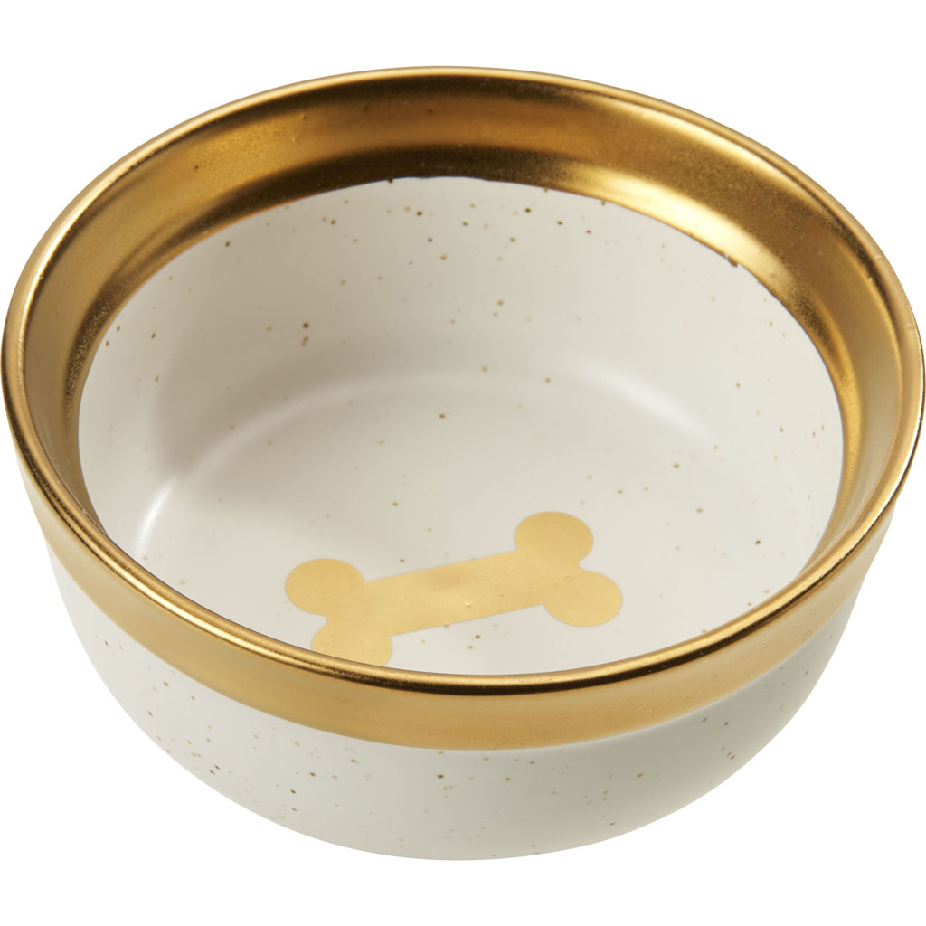 Picture of Spot 58619 5 in. Malibu Dog Dish - Gold - Case of 36
