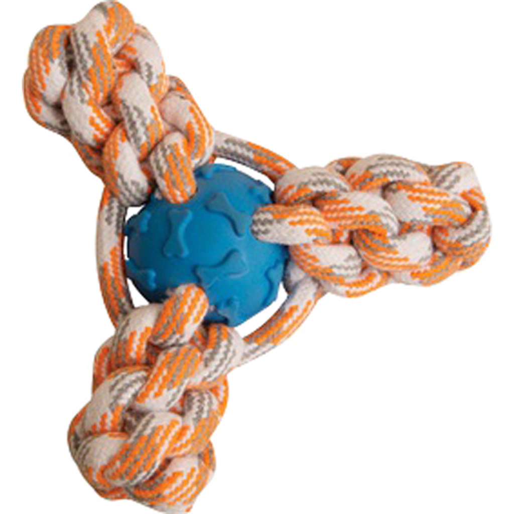 Picture of Snugarooz 96247 4 in. Fling N Fun Rope Toy - Assorted Color - Case of 48