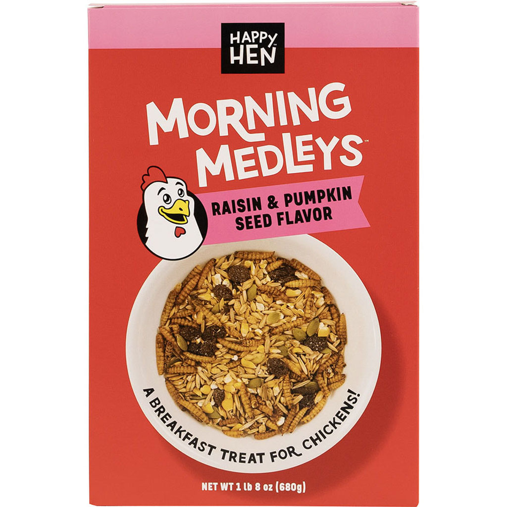 Picture of Happy Hen Treats 089-17026 Morning Medley Treats for Chickens - Raisin & Pumpkin - 1.5 lbs - Case of 6