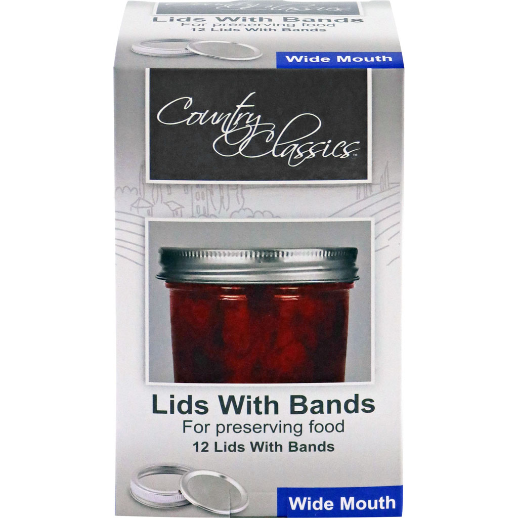 Picture of Country Classics CCCBL-012-WM Wide Mouth Lids with Bands - 12 Count - Case of 48