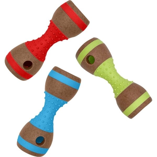Picture of Multipet 51407 6 in. Bamboo Chews Dumbbell Nylon & TPR Toy 