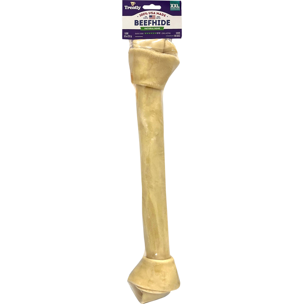 Picture of Treatly 12110 15 in. 100 Percent USA Beef Hide Bone Banded - Natural - Case of 16