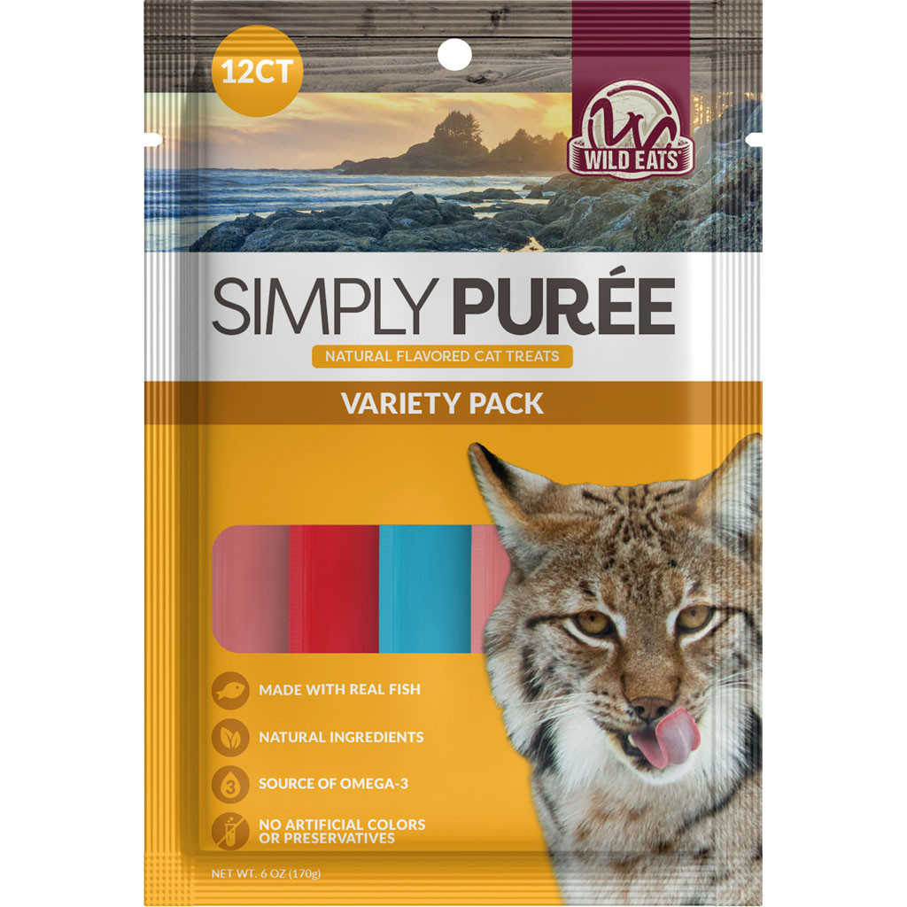 Picture of Wild Eats 71162 Cat Puree Treats - Tuna&#44; Snapper & Salmon - 12 per Pack - Case of 32