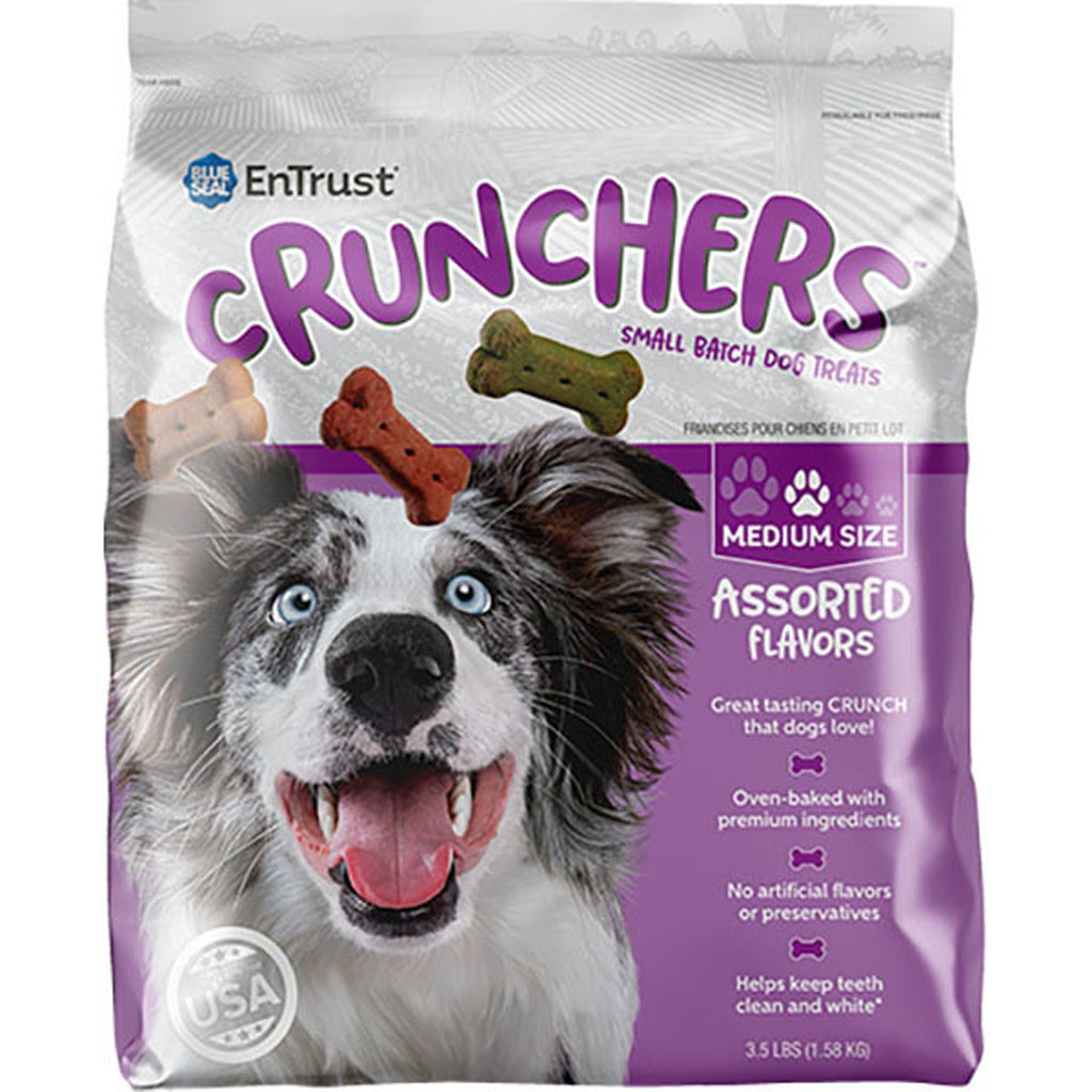 Picture of Blue Seal 8069 Entrust Crunchers Small Batch Dog Treats - Assorted Color - Medium - 3.5 lbs - Case of 6
