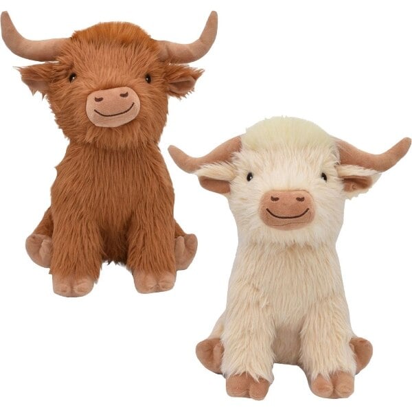 Picture of Multipet 37468 18 in. Highland Cow Shaggy Toy - Brown - Case of 12