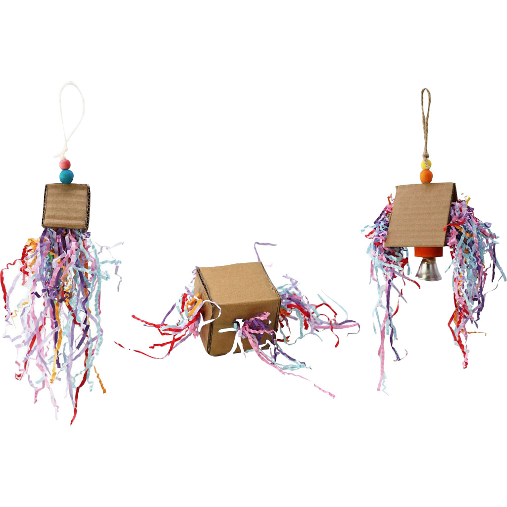 Picture of A&E HB01536 Happy Beaks Crinkle Huts Bird Toys - Pack of 24