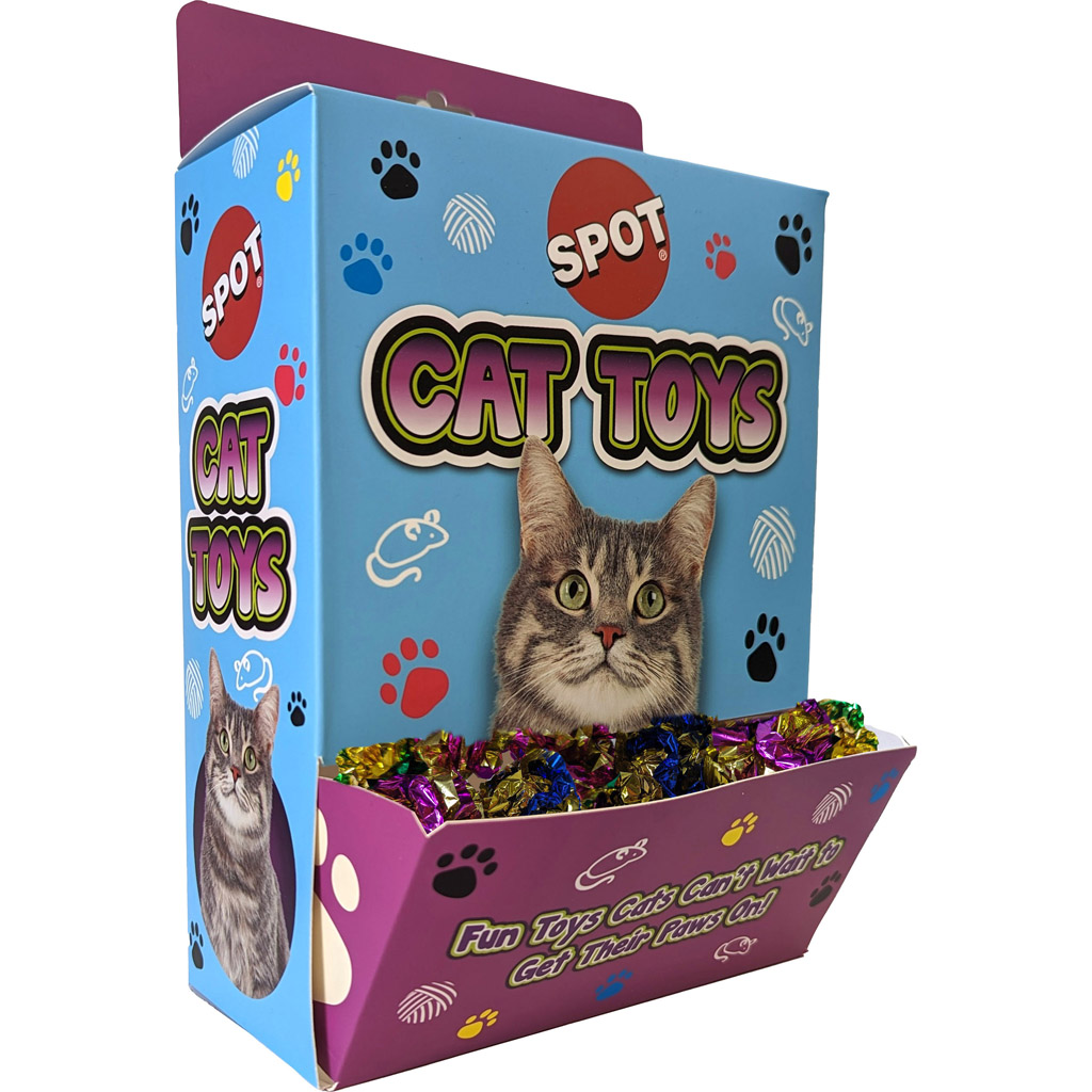 Picture of Spot 52209BX Mylar Balls Bulk Box Cat Toys&#44; 48 Piece - Pack of 4