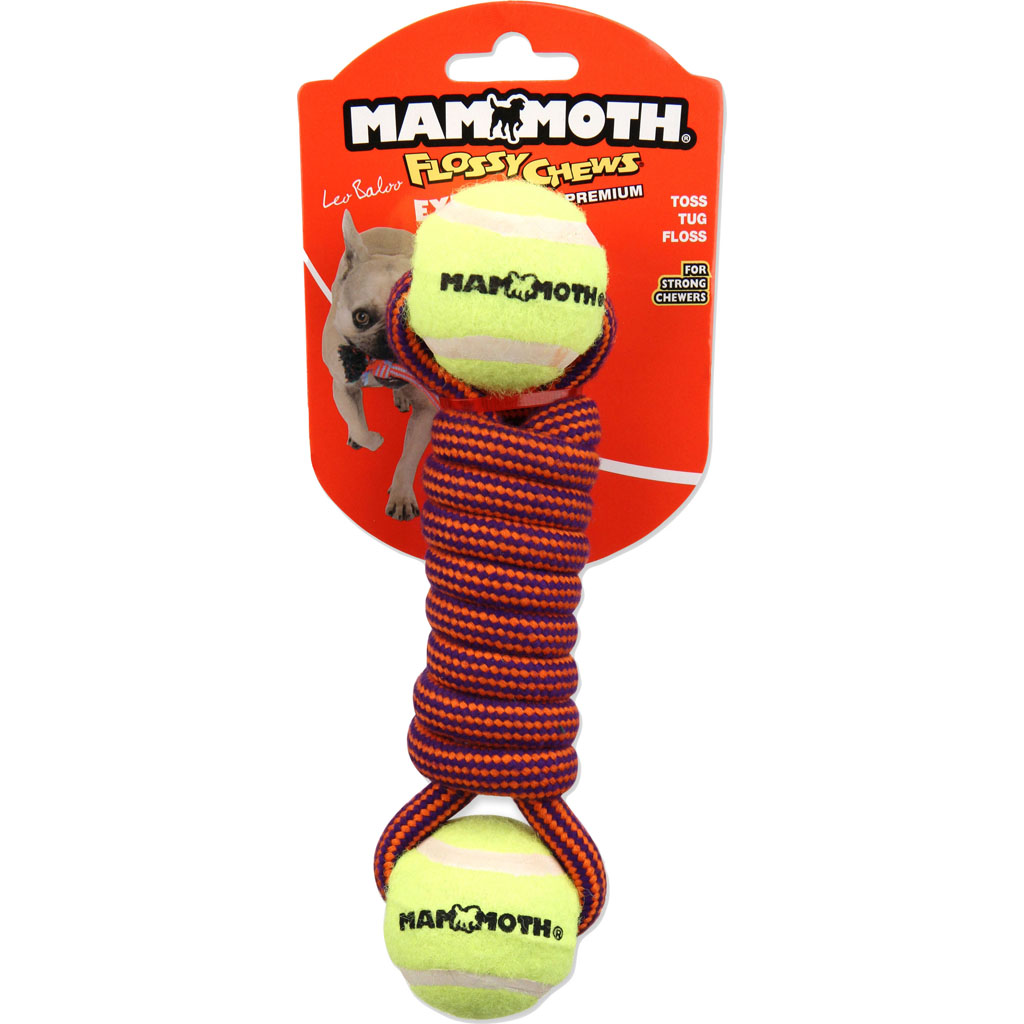 53500F 7.5 in. Extra Twister Bone with 2 Mini Balls - Multi Color - Case of 96