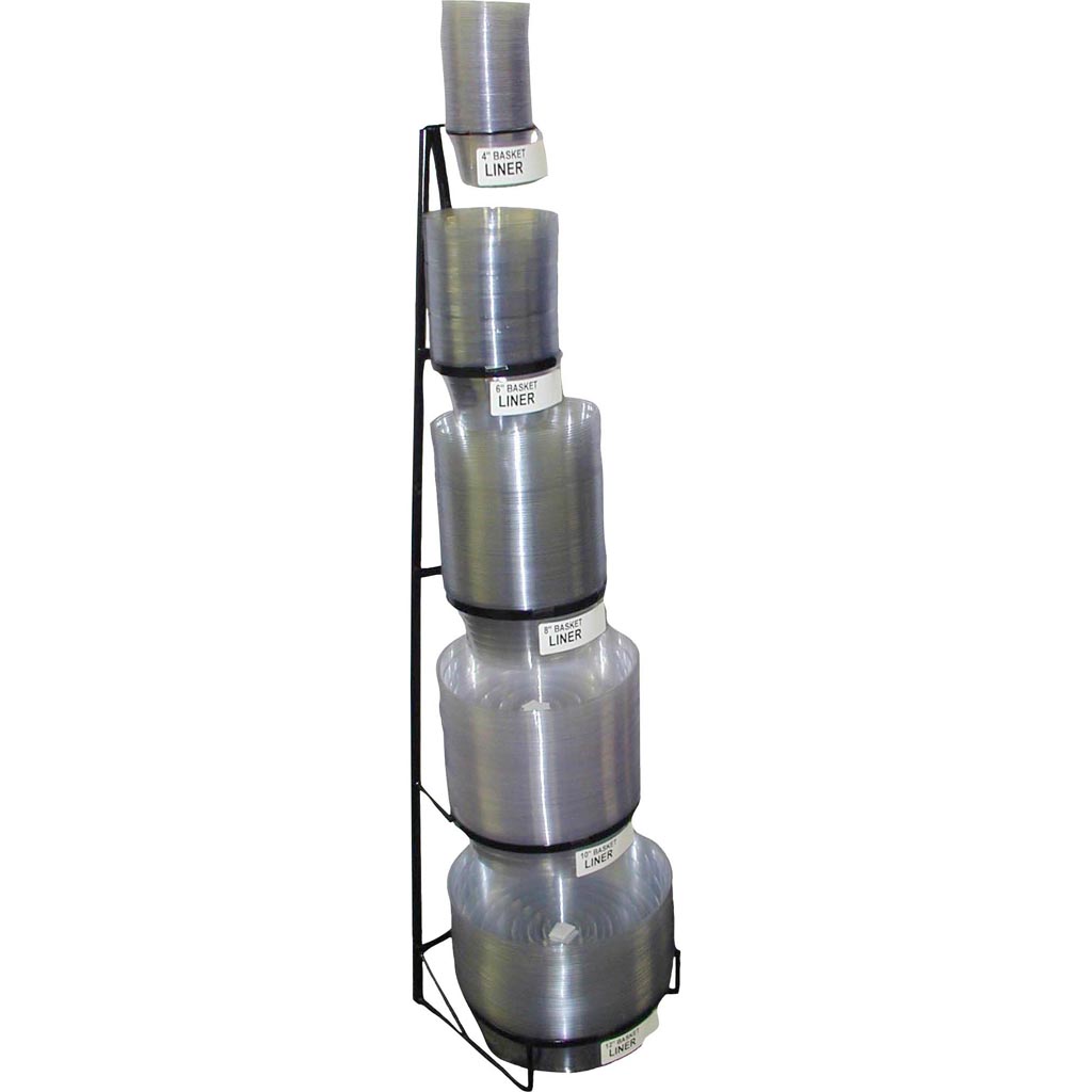 L-5041 5-Tier Clear Deep Liner Saucer Display - 325 Piece