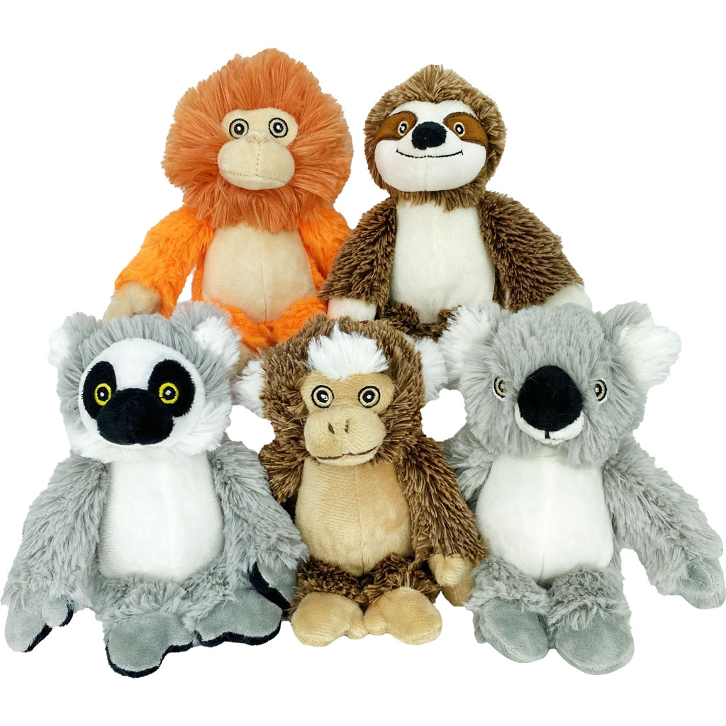 Picture of Multipet 44210 6 in. Minipet Bark Buddies Plush Dog Toy - Assorted Color - Case of 48