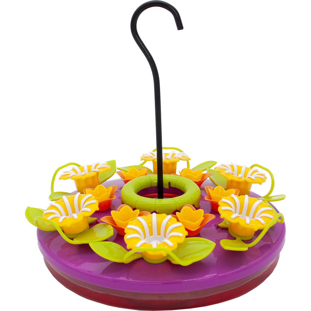 Picture of North States 1917 16 oz Orchid Hanging Tray Hummingbird Feeder - Purple - Case of 4