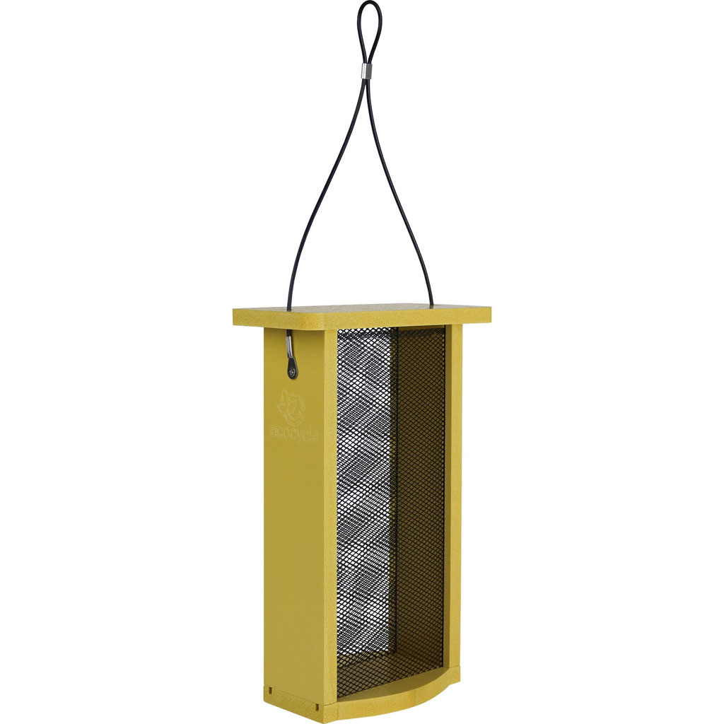 Picture of Natures Way RPFM1-T 1.38 qt. Eco-Cycle Finch Fare Thistle Mesh Feeder - Yellow - Case of 2