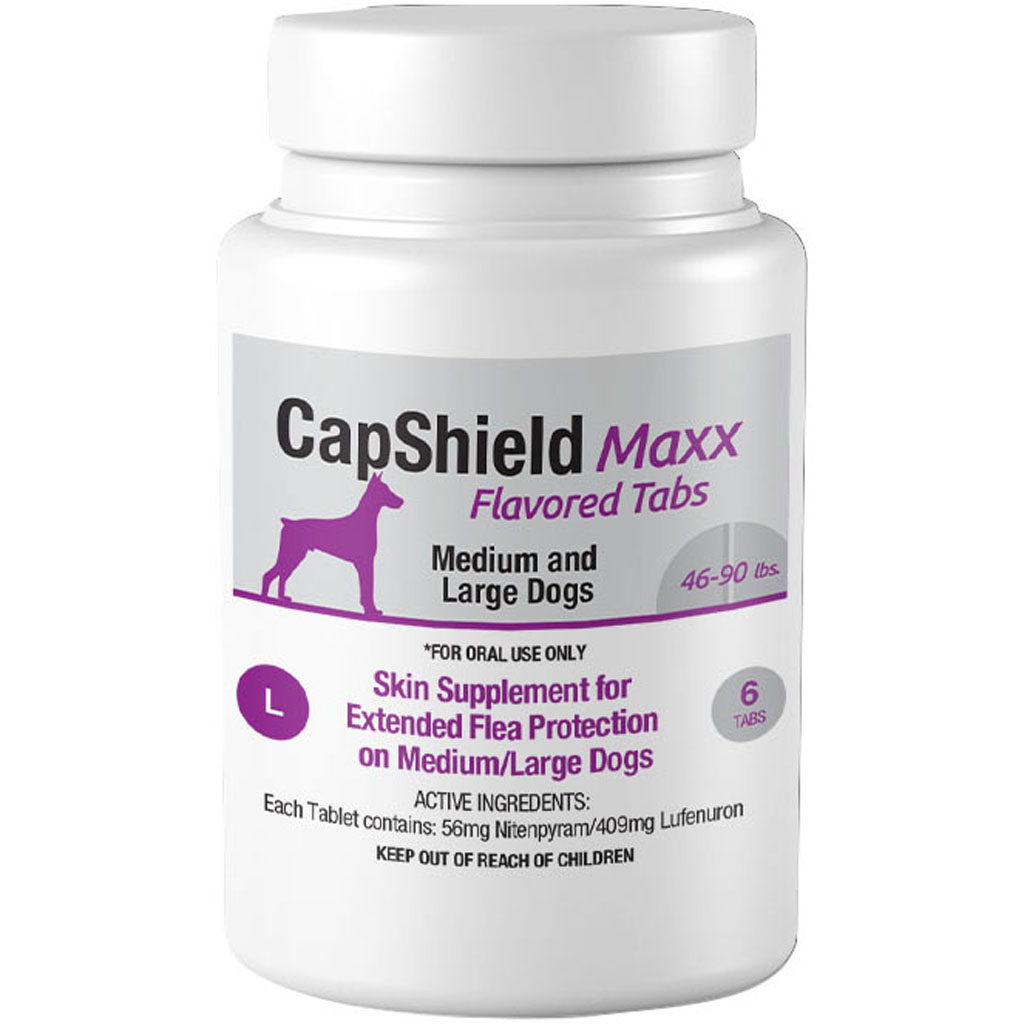 Picture of Capshield Maxx 182314 Dog Monthly Flea Supplement Chewable - 6 Count - 46-90 lbs - Case of 40